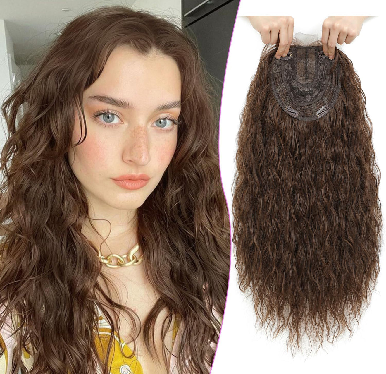 TOPPER CURLY BROWN