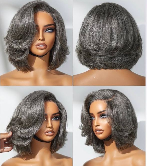 SALT & PEPPER WIG CABELLO 100% NATURAL
