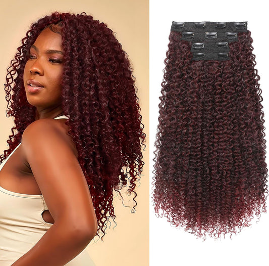 EXTENSIONES RIZADAS DE CLIP Color - Passion Red