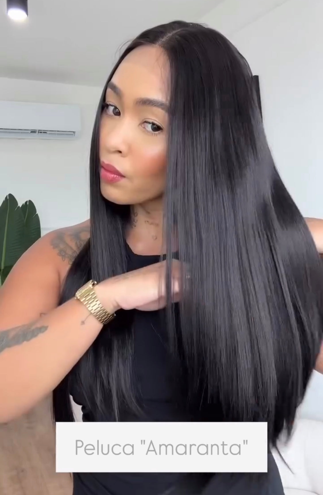 AMARANTA WIG CABELLO 100% NATURAL