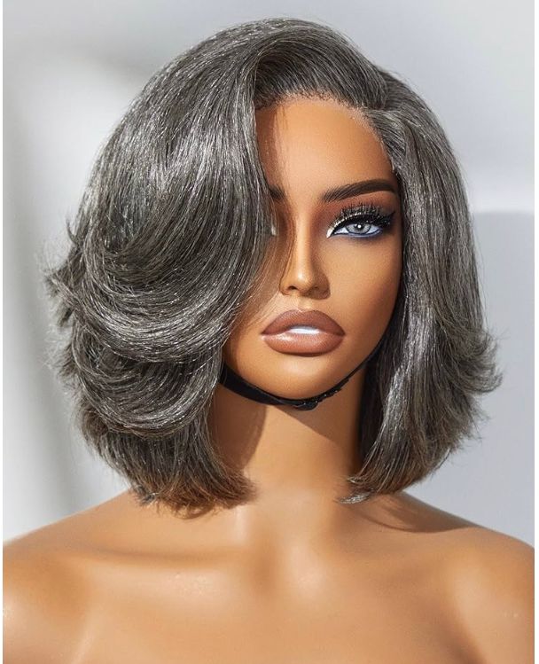 SALT & PEPPER WIG CABELLO 100% NATURAL
